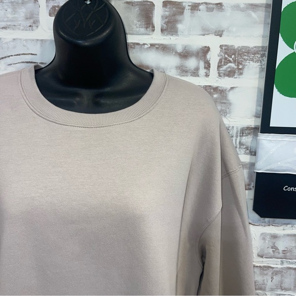 Athletic Casual Beige Sweatshirt XL - Picture 2 of 6